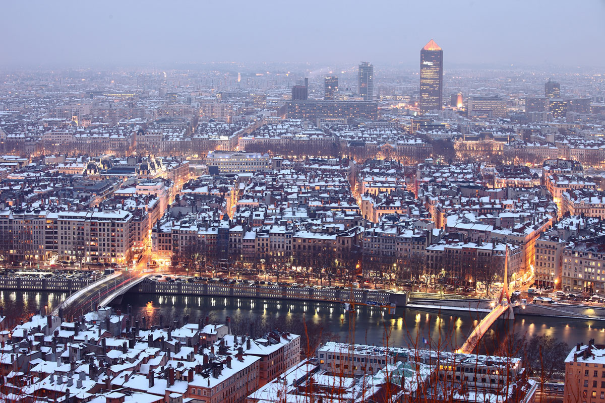 Lyon un soir d' hiver